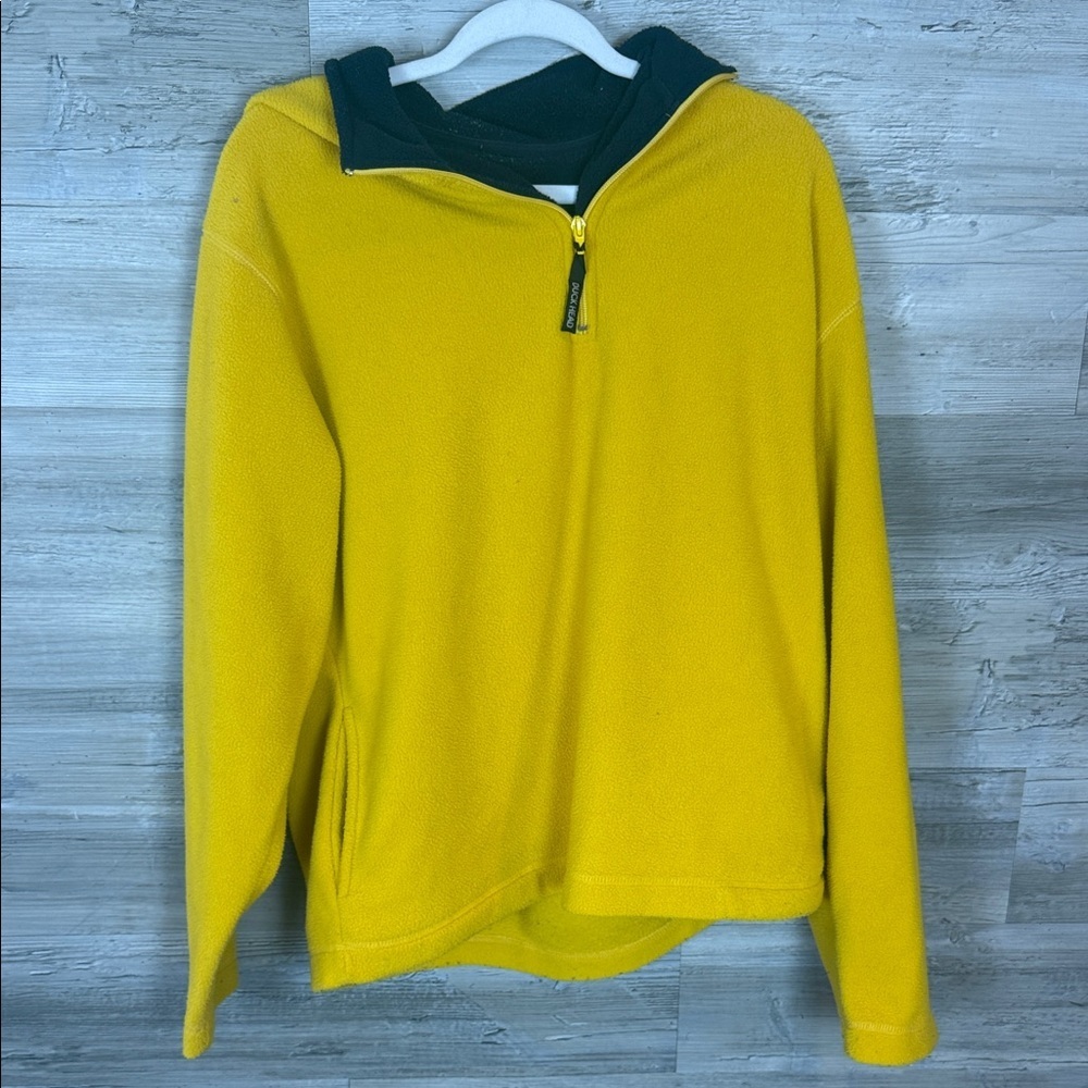 Duck Head Vintage Yellow Fleece Pullover with Half-Zip